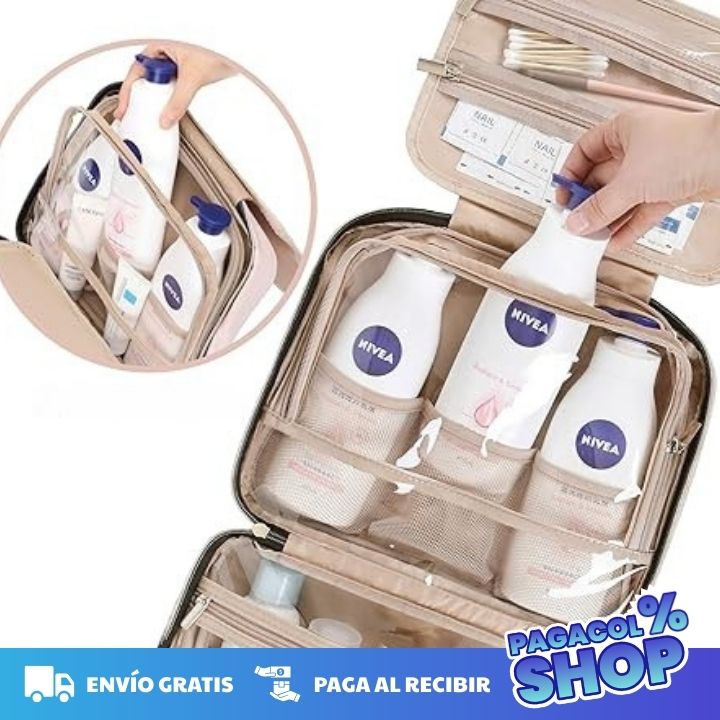 TRAVELGLOW™️AMPLIA COSMETIQUERA DE VIAJE - LLEVA SIEMPRE LO QUE NECESITAS