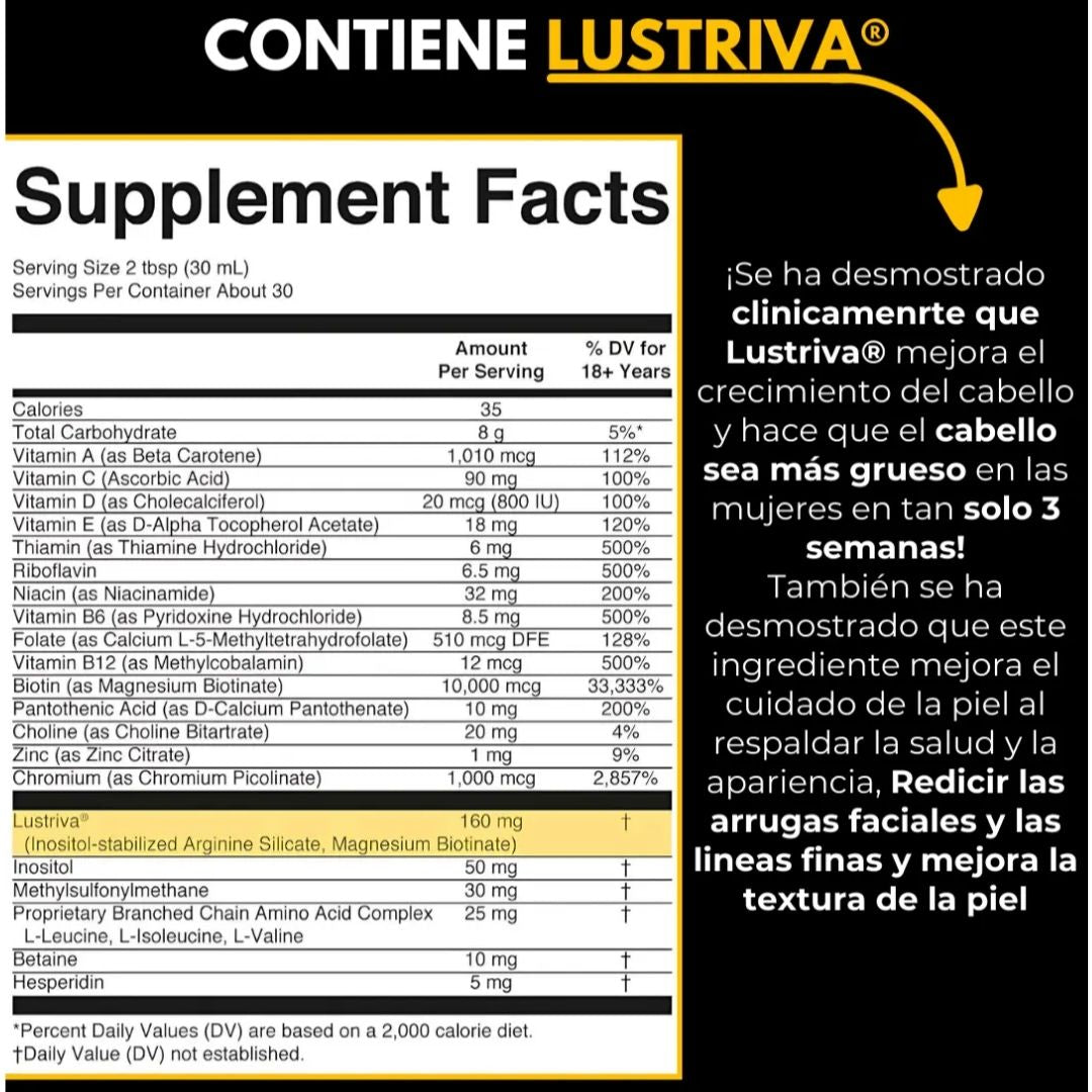 Multivitamínico líquido: 10 años más joven